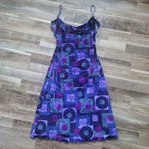Vintage Betsey Johnson Crushed Velour Dress Size Small - Picture 1 of 10